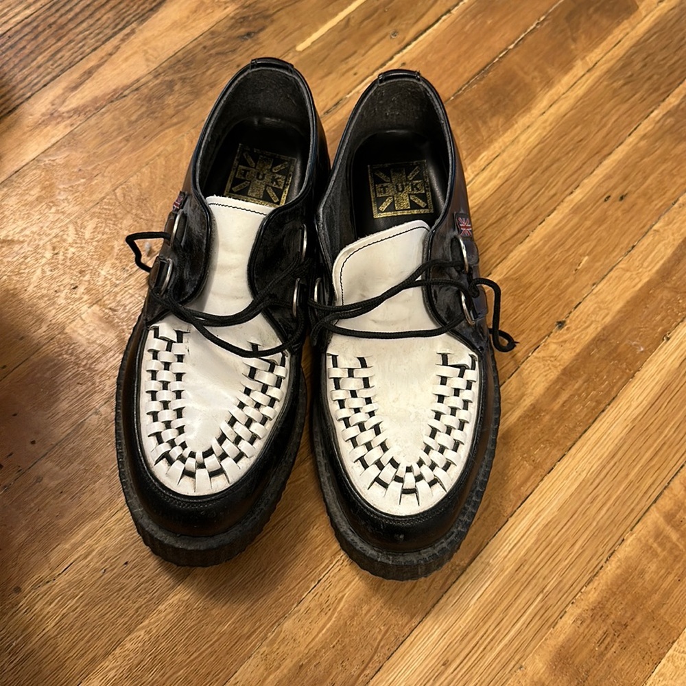 TUK original leather creepers vintage platform